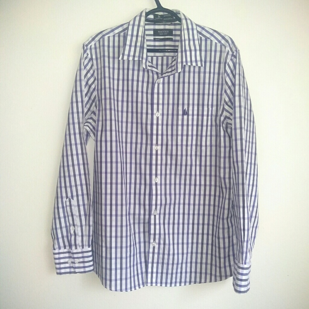 Nordstrom Men's Trim Fit (Large) Dress Shirt